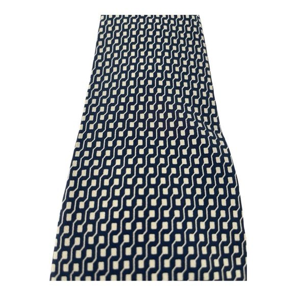 Polo Ralph 100% Silk Navy Geometric Handmade Vintage Tie | Preppy - Picture 3 of 5